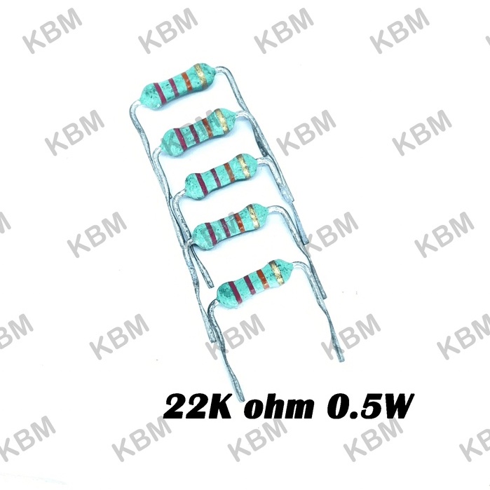 Resistor ตัวต้านทาน 5W 0.22 Ohm (แพค 10 ตัว)