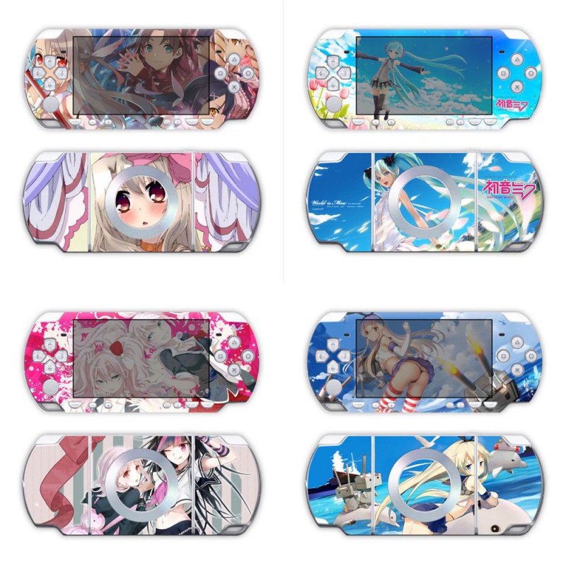 Psp 2000 PSP 3000 PSP Go PSP สติกเกอร์ DIY สติกเกอร์ฟิล์มป้องกันเครื่องเกม Hatsune One Piece สติกเกอ