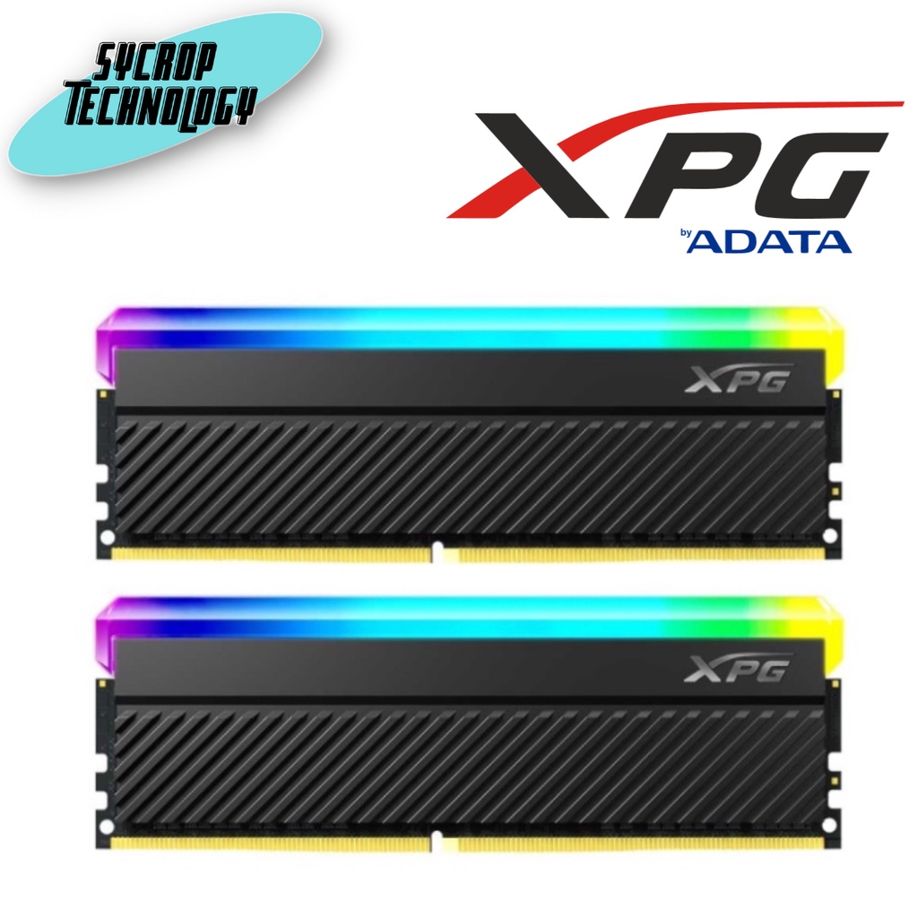 XPG แรม (8GB*2) RAM Gaming U-DIMM For PC SPECTRIX D45G DDR4 RGB 3600 16GB สำหรับพีซี (ADT-360016G18IDCBK) ประกันศูนย์
