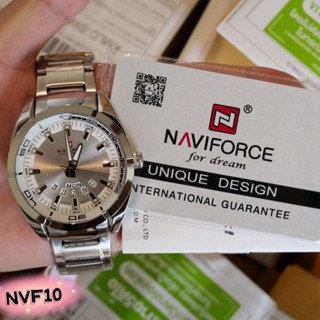 NAVIFORCE นาฬิกาสายสแตนเลสสำหรับผู้ชายดูดีมาก พร้อมส่งจ้าNVF10