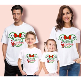 เสื้อยืด|| CHRISTMAS FAMILY SHIRT || MICKEY MOUSE PRINT || SOLD PER PIECE ||SUBLIMATION PRINT || 161