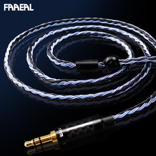 Faaeal CVJ V3 สายเคเบิลหูฟัง 16 แกน ชุบเงิน HIFI 0.75/0.78/MMCX แบบเปลี่ยน สําหรับอัพเกรด TRN KZ