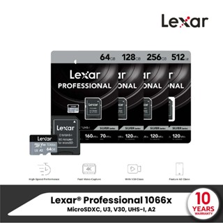 Lexar® Professional 1066x microSDXC™ UHS-I Card SILVER Series (ไมโครเอสดีการ์ด) สำหรับใช้กับ Action cameras, Drones