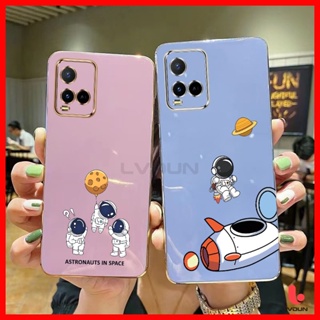 เคส Vivo Y21 Y21S Y21T Y33S Y33T T1X Y12S Y20S Y20 Y12A Y15S Y15A Y01 Y01A Y71 Y81 Y81i Y91 Y93 Y95 Y91i Astronaut Soft Case 2B-XQ