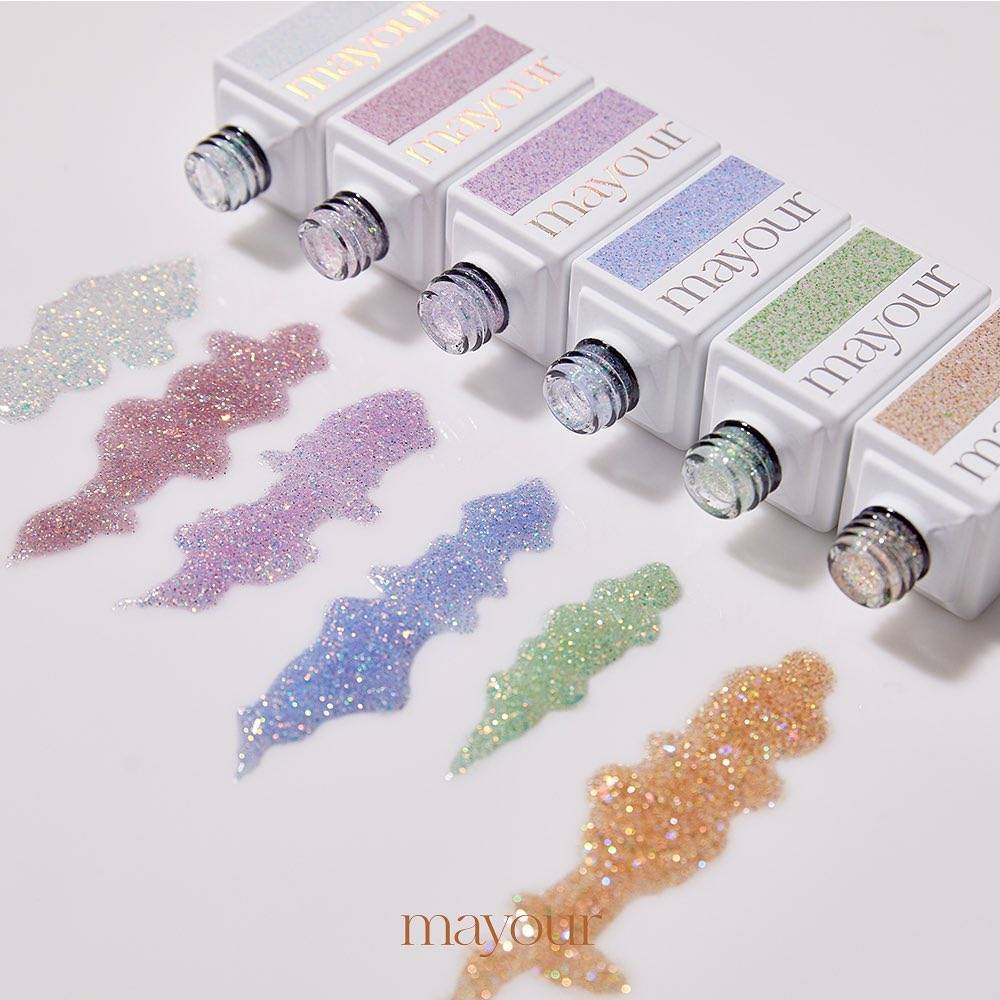 แยกขาย สีเจลMAYOUR🇰🇷 'Fairy Filter' collection 6 สีglitter เมอาวร์🇰🇷ของแท้นำเข้าจากเกาหลี🇰🇷พร้อมส่ง