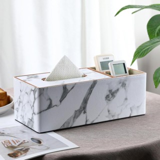 Leather Tissue Boxes Multifunctional Tissue Box Cover Napkin Holder Home Office Remote Control Storage Wipes Case Desk O