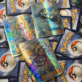 Pokemon ฉบับภาษาอังกฤษ ลายโปเกม่อน 100 แผ่น แฟลชการ์ด 66*88mm การ์ด Gigantamax Card Games/Tabletoy Games