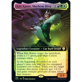 [MTG] Kitt Kanto, Mayhem Diva (Extended Art) [NCC] [MULTI] [MYTHIC] [FOIL] [ENG] (การ์ดเมจิค / Magic the Gathering)