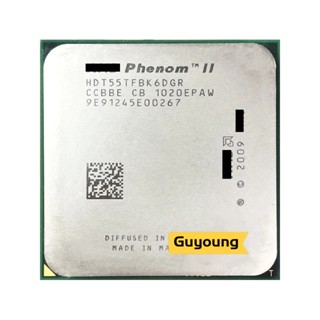 ซ็อกเก็ตโปรเซสเซอร์ CPU Phenom II X6 1055T 1055 2.8G 125W HDT55TFBK6DGR AM3