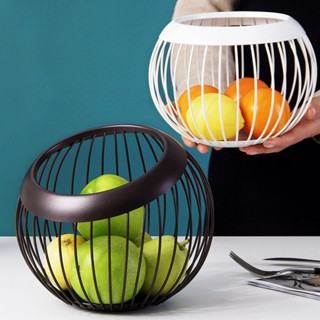 Iron Storage Fruit Plate Drain Basket Egg Vegetable Storage Bowls Nordic Snack Candy Fruit Basket Kitchen Home Storage O