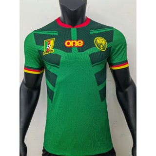 [Player] 22 23 New World Cup Cameroon เสื้อฟุตบอลแขนสั้น สีเขียว คุณภาพสูง