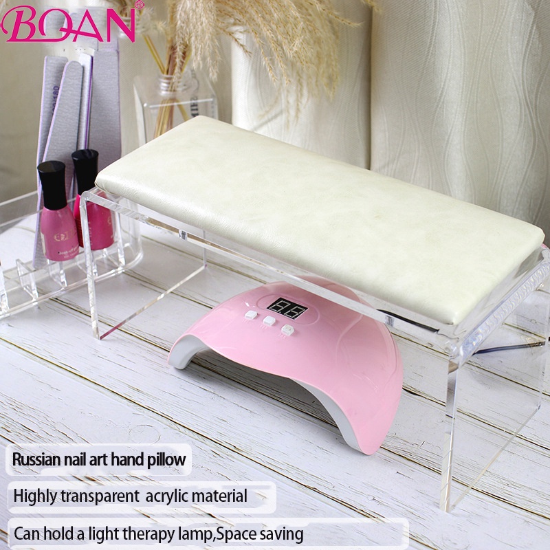 Ins สไตล์ Superior Hand Rests อะคริลิคหลากสีเล็บหมอนมือสําหรับผู้ถือแขนส่วนที่เหลือเล็บตาราง PU หมอนเบาะมือ