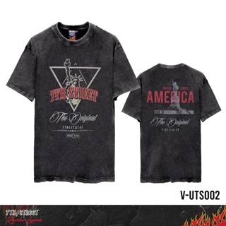 7th Street เสื้อฟอกวินเทจ แบบโอเวอไซส์ (Vintage Oversize) รุ่น V-UST002