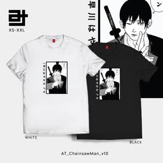 เสื้อยืดAvidiTee AT Chainsaw Man Manga Anime Aki Hand Customized Unisex TShirt for Men and Women เสื้อยืดสีขาวผู้หญ_36