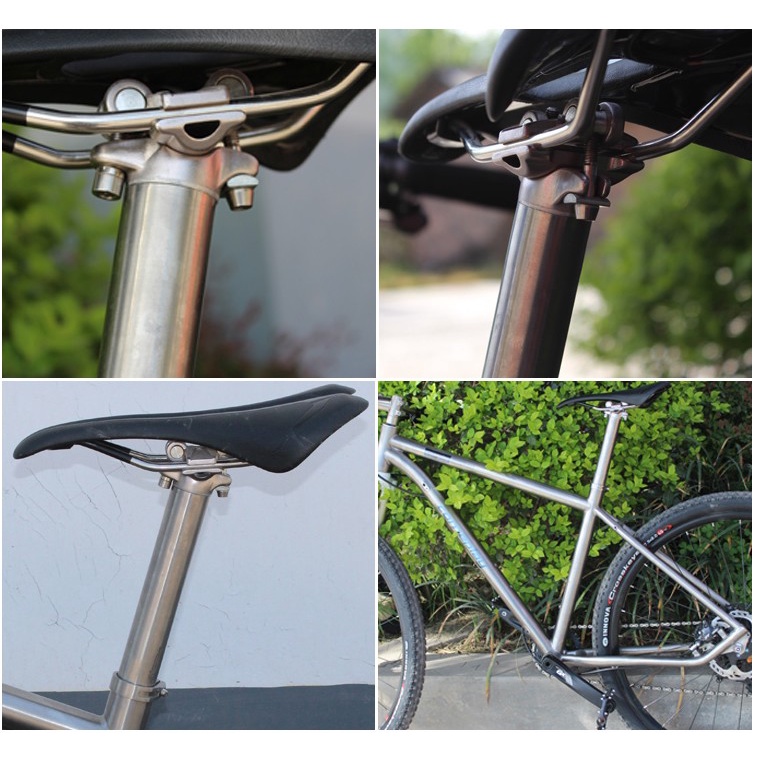 Gr9 ไทเทเนียมอัลลอยด์ หลักอานจักรยาน MTB / แผนที่จักรยานที่นั่งโพสต์อุปกรณ์จักรยาน 27.2/31.6*350 มม.