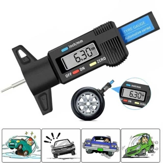 JANELAXE932JN เครื่องวัดความลึกดิจิตอล Tyre ยางความลึก Caliper เมตรเครื่องวัดความหนา
