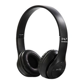 หูฟังบลูทูธ ไร้สาย ใส่เมมโมรี่/ ฟังวิทยุF.M Bluetooth Headphone Stereo รุ่น P47