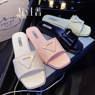 ┇✟Prada womens Slippers NEW 2cm fashion soft sexy womens shoes