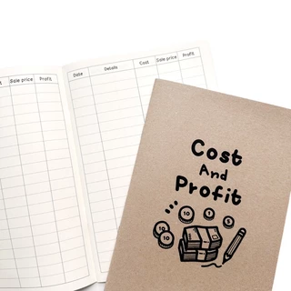 สมุดจดต้นทุน-กำไร ขนาด A5 Cost and Profit 📚