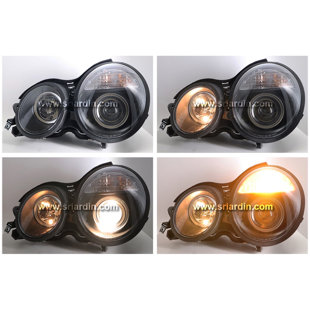 Mercedes Benz E-Class 96-98 / 99-01 W210 ไฟหน้าโปรเจคเตอร์ [ 1 คู่ซ้ายและขวา ]