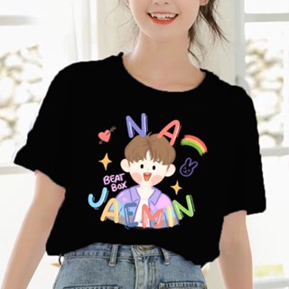 เสื้อยืดแขนสั้น พิมพ์ลายตัวอักษร NCT Dream Jaemin Haechan Kpop สไตล์เกาหลี สําหรับผู้หญิง