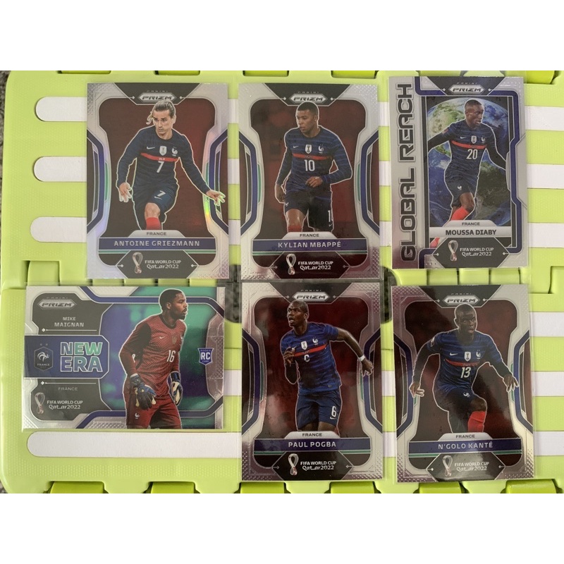 Prizm World cup France 6 ใบ (Mbappe, Griezmann, Diaby, Maignan, Kate, Pogba)