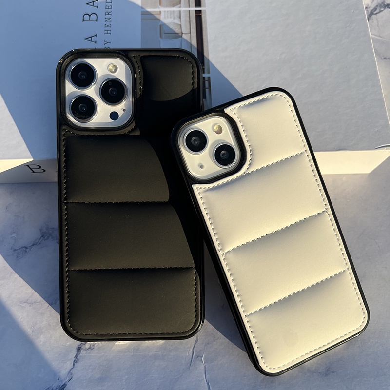 สีดําสีขาวแจ็คเก็ตผ้าCross grain Hard Caseกันชนนุ่มสําหรับiPhone 15Promax 15Pro 13promax 14Promax 11 11Promax 14Pro 12promax 17 13 13Pro 14 X Xs XR Xsmax 16Promaxใหม่