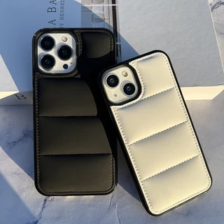สีดําสีขาวแจ็คเก็ตผ้าCross grain Hard Caseกันชนนุ่มสําหรับiPhone 15Promax 15Pro 13promax 14Promax 11 11Promax 14Pro 12promax 17 13 13Pro 14 X Xs XR Xsmax 16Promaxใหม่