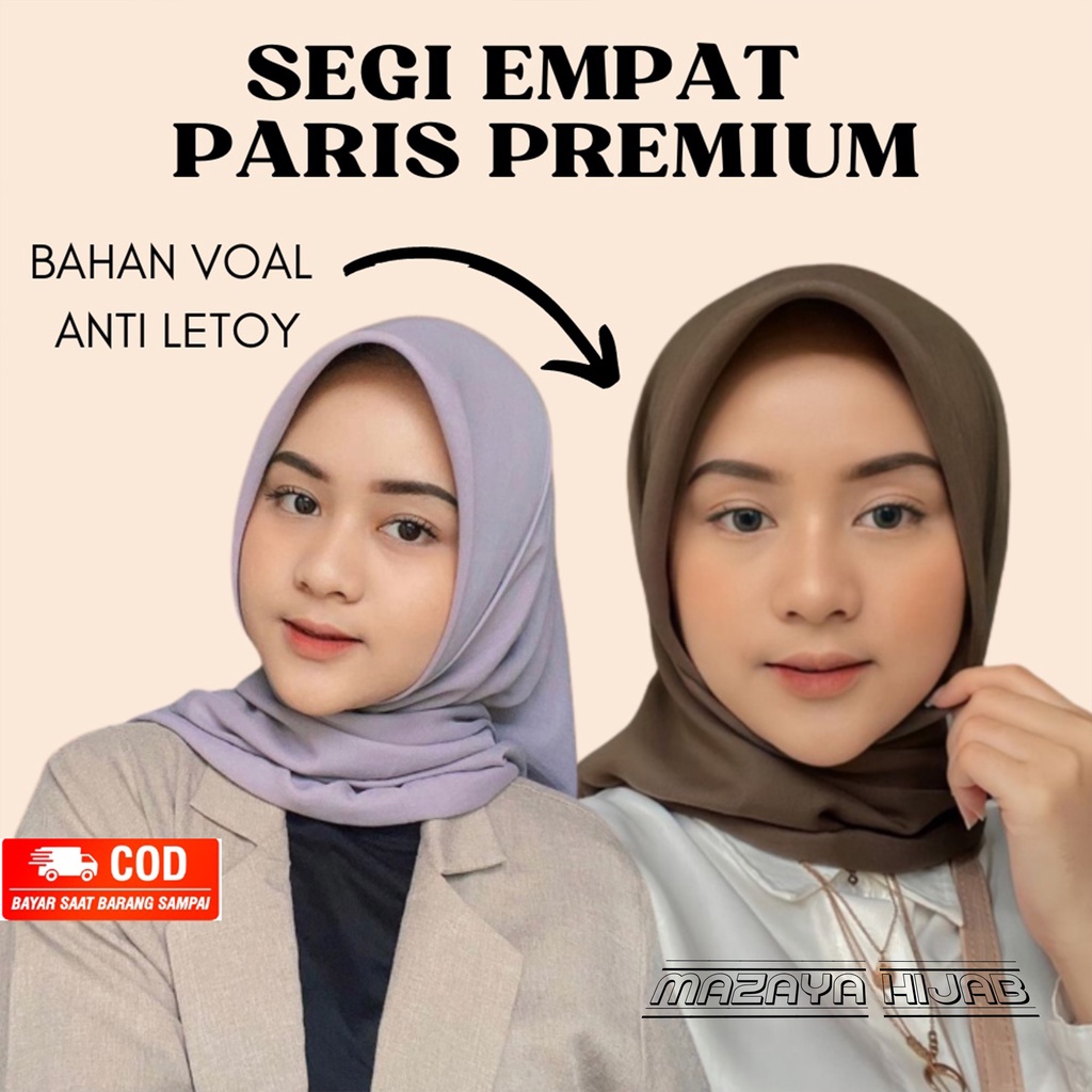 Premium Paris Hijab / Premium Voal Square Paris Hijab