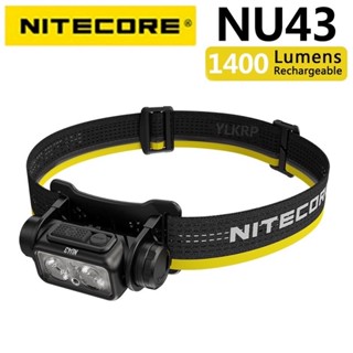 Nitecore NU43 ใหม่ ไฟหน้ากระแสสูง พร้อมแบตเตอรี่ลิเธียม 3400MAh