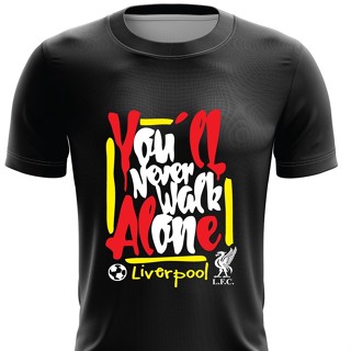 เสื้อยืด ลาย Liverpool FC แบบแห้งเร็ว ไซซ์ XS - 7XL (แปรง YNWA)