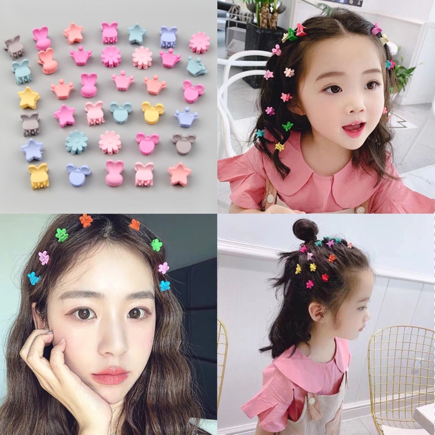 กิ๊บจิ๋ว กิ๊บตกแต่งผมสุดน่ารัก ติดผม ตัวหนีบผม กิ๊บเด็ก ตัวหนีบผมมินิ สีสันสดใส มีถุงซิปล็อค คละสี (30 ตัว)