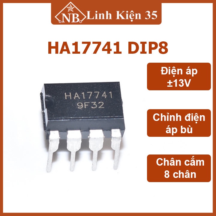 HA17741 DIP8 เครื่องขยายเสียง IC ส่วนประกอบ