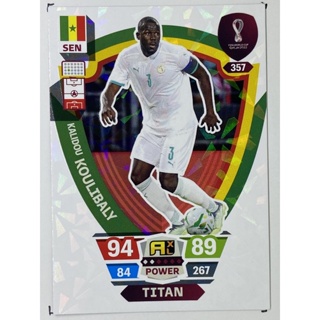 การ์ดนักฟุตบอล Kalidou Koulibaly ฟุตบอลโลก world cup 2022 การ์ดสะสม Senegal การ์ดนักเตะ เซเนกัล