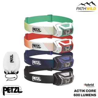 ไฟฉายคาดหัว PETZL ACTIK CORE HEADLAMP 600 LUMEN ใช้แบตเตอรี่ได้ 2 แบบ เหมาะกับการเดินป่า วิ่งเทรล แคมปิ้ง ท่องเที่ยว