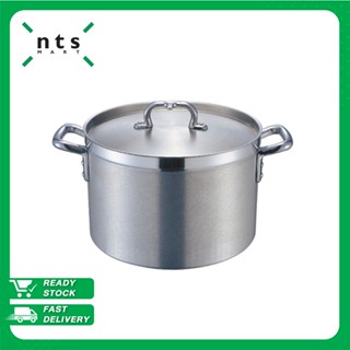 NTS หม้ออลูมิเนียม หม้อสตูว์ หม้อสต๊อกพอทสแตนเลส หม้อ stock pot เครื่องครัว อลูมิเนียม ทรงเตี้ย NTS1-STP-AL