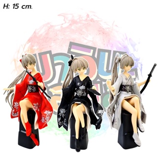 โมเดล ซามูไรสาว 3 แบบ H: 15 cm. mawintoys