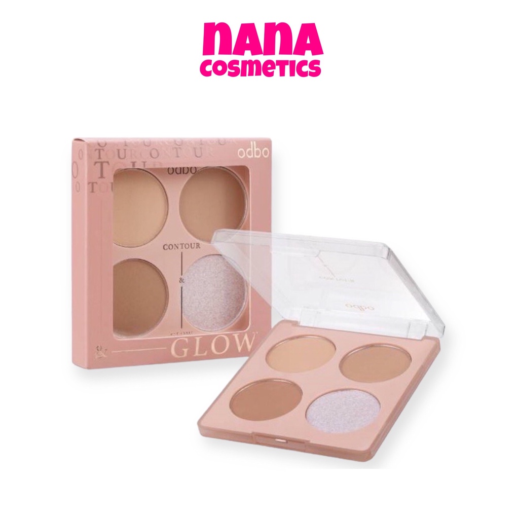 OD1303 โอดีบีโอ คอนทัวร์ แอนด์ โกลว พาเลท Odbo Contour & Glow Palette
