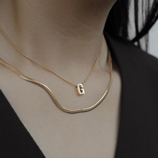 [U.GO.GIRLS] Slope Bone Necklace