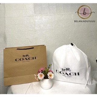 ถุงกระดาษ แบรนด์ Coach สําหรับใส่ช็อคโกแลต กระดาษ