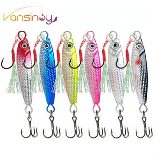 ใหม่ Jigging Hook เหยื่อตกปลาสปินเนอร์ 7 กรัม / 10 กรัม / 15 กรัม / 20 กรัม / 30 กรัม เลเซอร์โลหะจิ๊กช้อนตกปลาเหยื่อล่อปลา