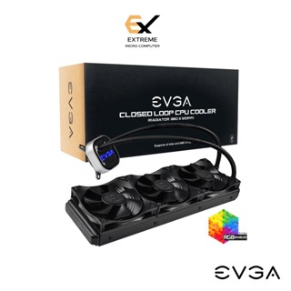 (แถมขา LGA1700) ชุดน้ำปิด EVGA CLC 360MM ALL-IN-ONE RGB LED CPU LIQUID COOLER รับประกัน 5 ปี