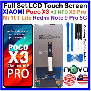 Ngs ชุดหน้าจอสัมผัส LCD สําหรับ XIAOMI Poco X3 Poco X3 NFC Poco X3 Pro Redmi Note 9 Pro 5G Mi 10 Lite 5G