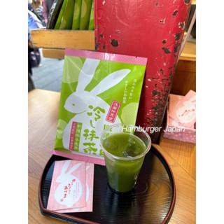 ✨Ice Green Tea Asakusa Japan ชาเขียวกระต่ายน้อยเจ้าดังแห่งวัดอาซากุสะ🇯🇵