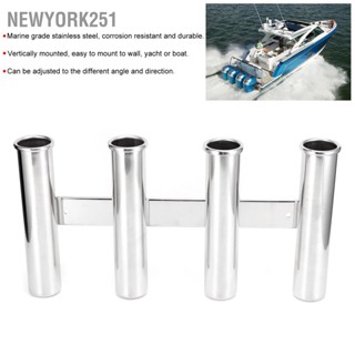 BNewyork251 ที่วางคันเบ็ดตกปลา สเตนเลส 4 ท่อ สําหรับเรือยอร์ช เรือยอร์ช