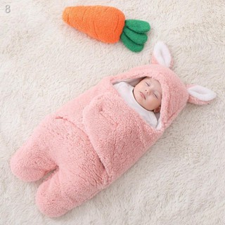 พร้อมส่ง♙✱☃Baby Hug Quilt ทารกแรกเกิดฤดูใบไม้ร่วงและฤดูหนาวหนากระเป๋าผ้านวมทารกแรกเกิด Anti-Startle Swaddle 0-3-6 เดือน