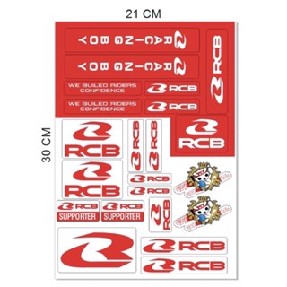 สติกเกอร์โลโก้ Rcb RACING BOY สําหรับตกแต่งรถแข่ง