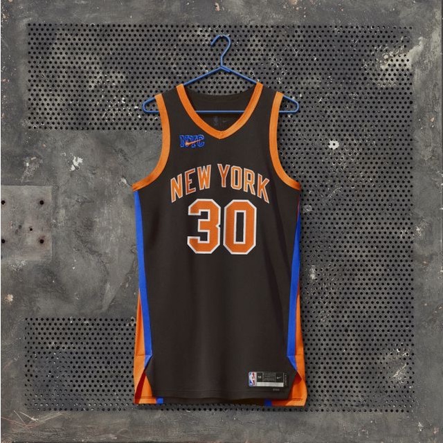 เสื้อกีฬาบาสเก็ตบอล ลายทีม New York Knicks NBA City Edition Jersey 2022 2023 สีดํา สีส้ม สําหรับผู้ชาย และผู้หญิง 2022