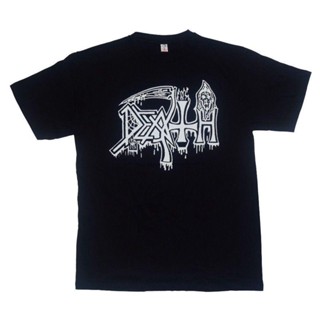 Qiuy5 [พร้อมส่ง] เสื้อยืดผ้าฝ้าย 100% พิมพ์ลาย Death Rock โอเวอร์ไซซ์ ของขวัญคริสต์มาส สําหรับผู้ชาย XS-6XLเสื้อคู่รัก