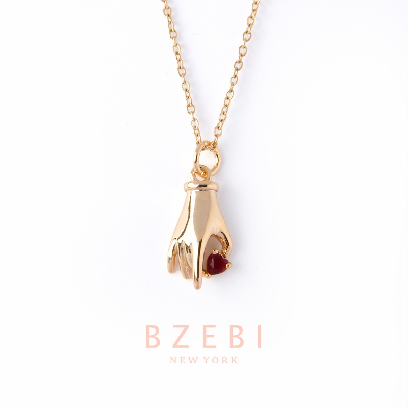 BZEBI สร้อยคอ แฟชั่น ทอง งครึ่งสลึง necklace แฟชั่นผู้หญิง ไม่ลอกไม่ดํา เครื่องประดับ 18k แท้ สําหรับผู้หญิง 327n